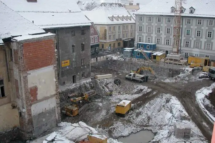 Baubeginn für das Kunsthaus Graz war der 28.2.2022.