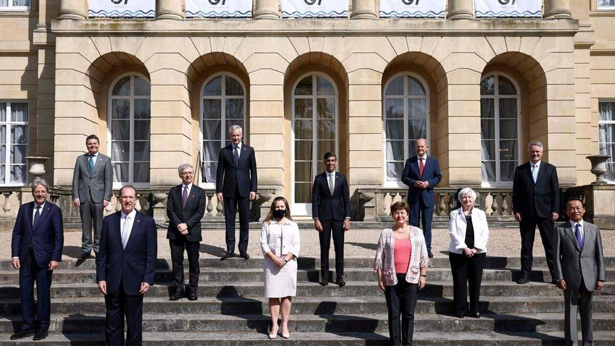 Gruppenbild beim G7-Treffen in London 