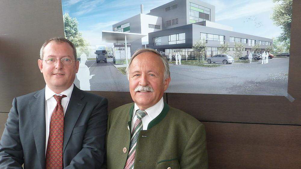 Minex-Geschäftsführer Ulrich Koch und Heinz Brunold planen eine 80-Millionen-Euro-Investition in Zeltweg