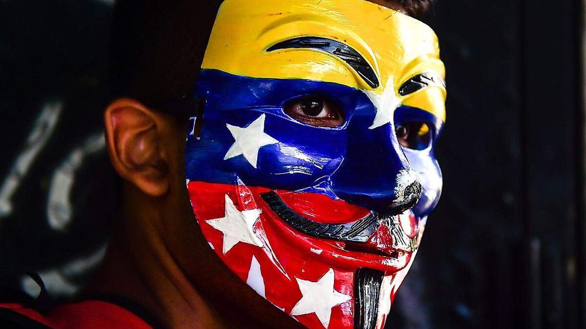 Regierungskritischer Demonstrant in Venezuela: Der Konflikt muss im eigenen Land gelöst werden, sagen auch die Nachbarstaaten