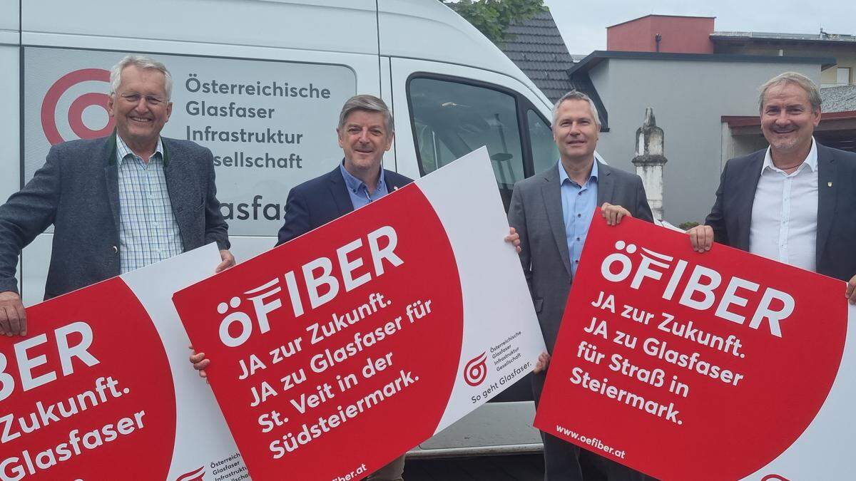 In Wildon, St. Veit und Straß wird noch heuer mit dem Ausbau eines Glasfasernetzes begonnen