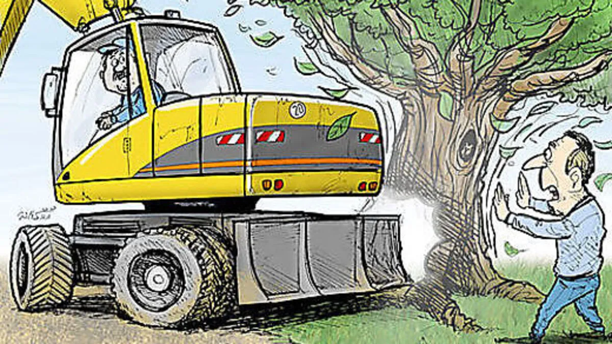 Halt, stop, nein! Viele Grazer sind über gefällte Bäume schockiert – und wenden sich an die Politik