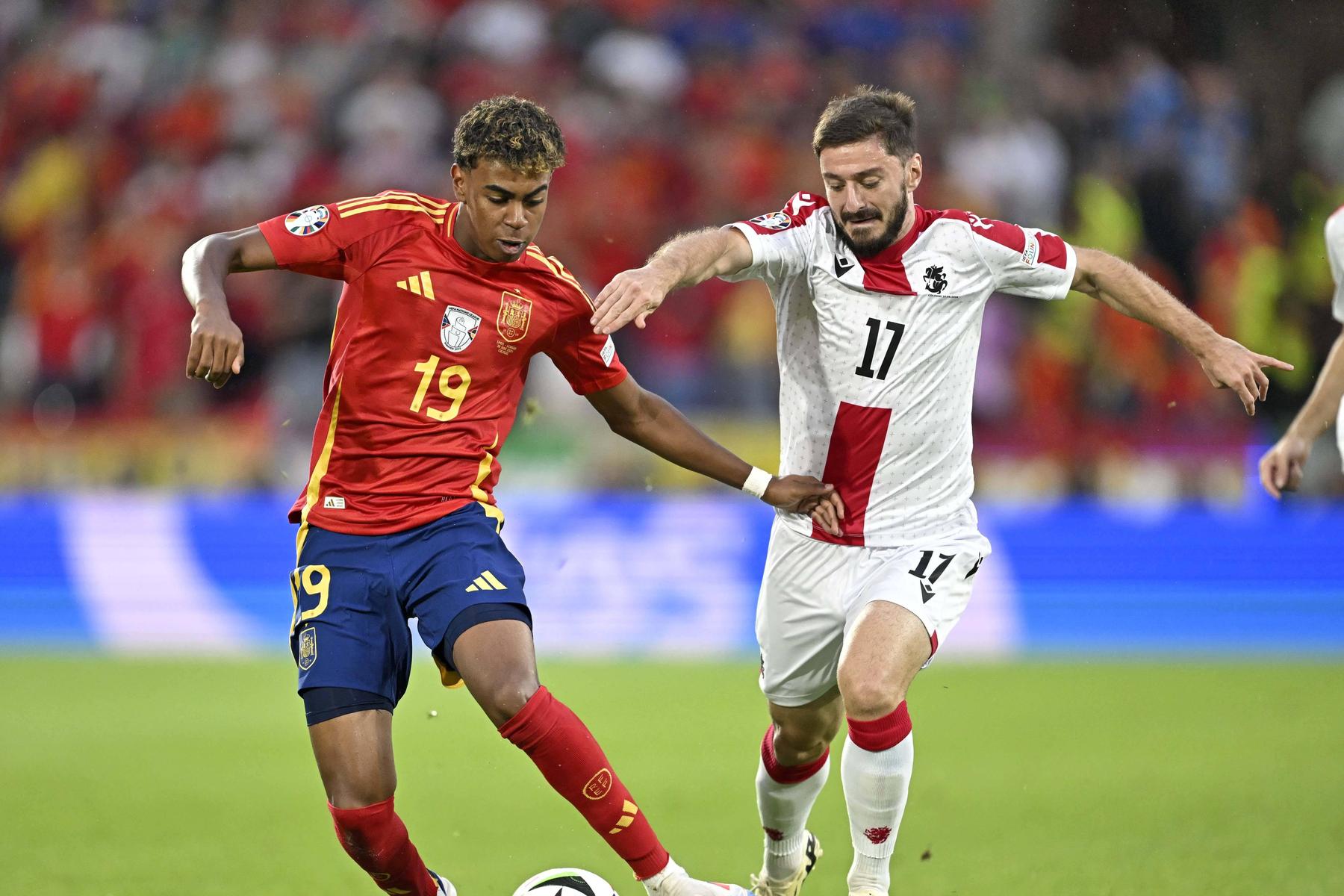 EM mit Georgien: Sturms Otar Kiteishvili musste gegen Spanien verletzt ausgewechselt werden