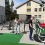 Der "Injoy"-Parkplatz wurde zum Fitnesscenter unter freiem Himmel
