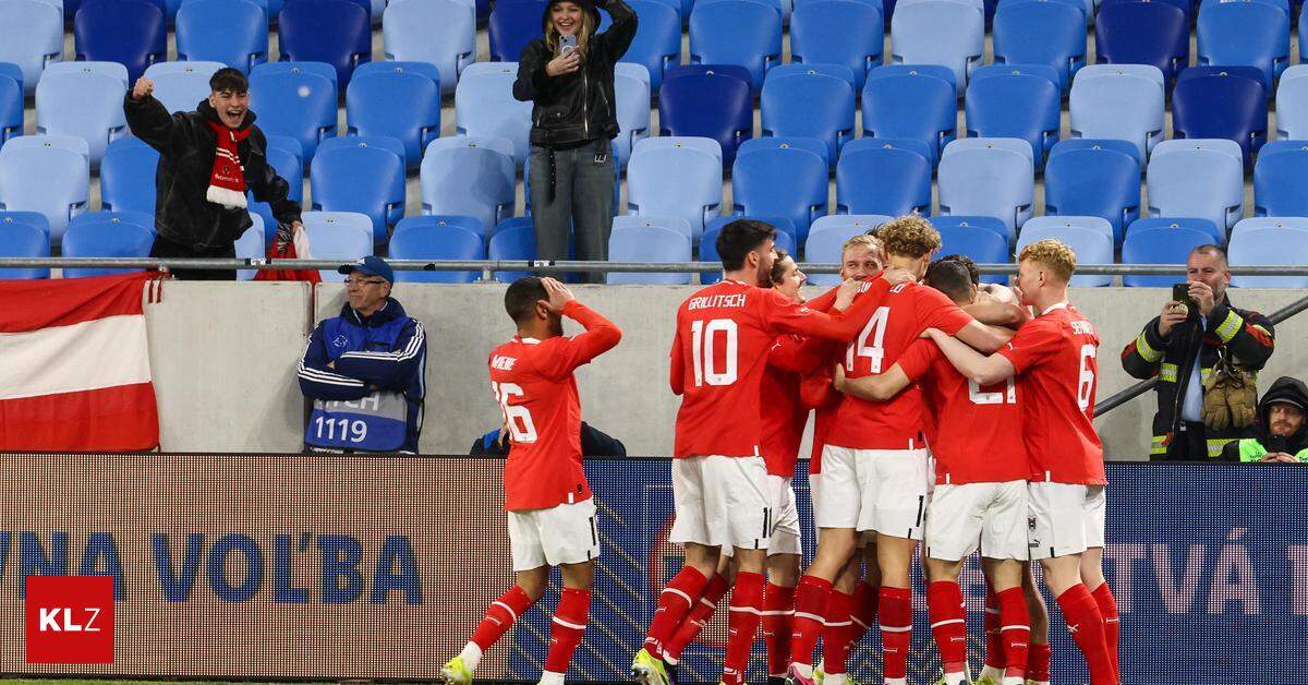 L’équipe de l’ÖFB célèbre sa victoire avec un but record au début de l’année du Championnat d’Europe