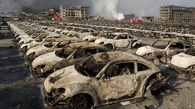 Die Explosionen richteten unermesslichen Schaden an