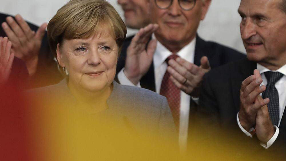 Schwach wie nie, aber gewonnen: Angela Merkel 