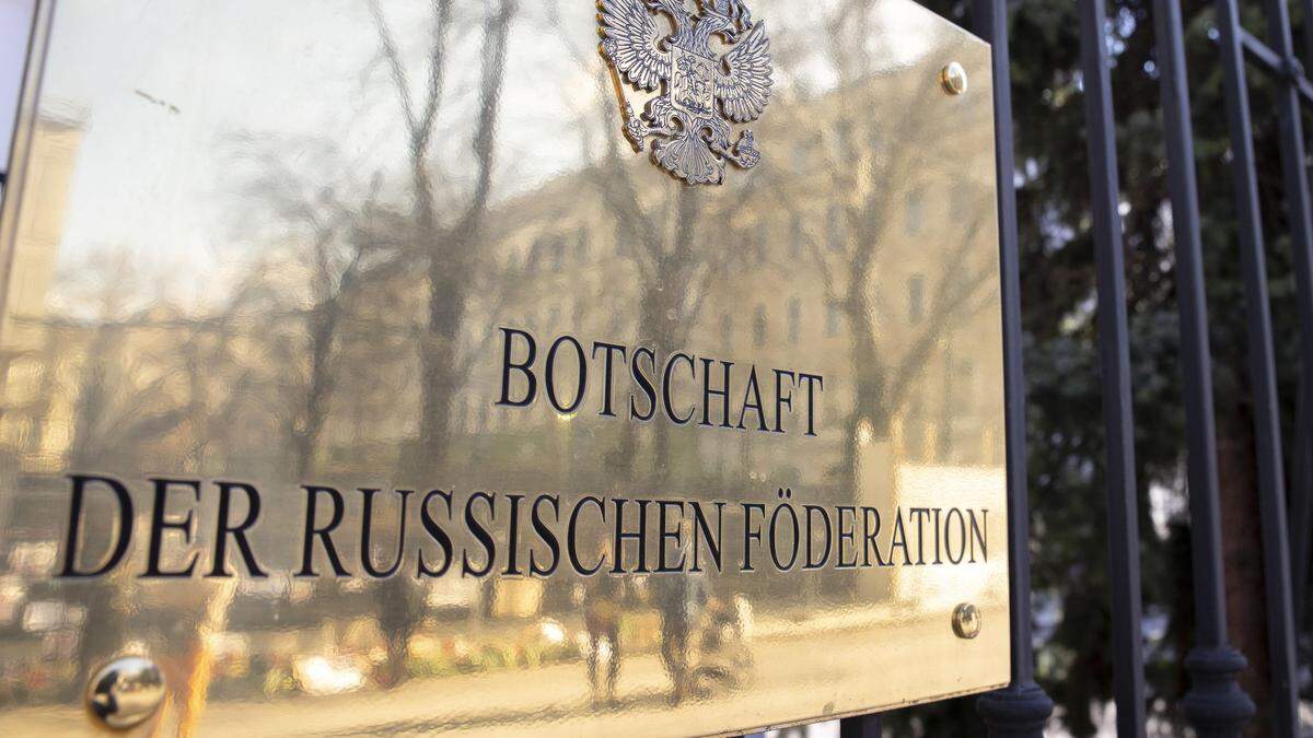 Die Botschaft der russischen Föderation in der Reisnerstraße in Wien