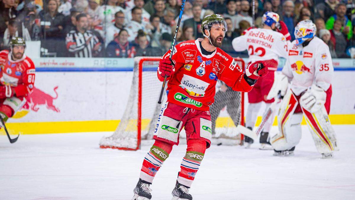 Mike Halmo brachte Bozen in Salzburg in der 16. Minute in Führung