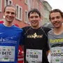 Das erfolgreiche Trio aus Sieger Julius Ott (Mitte), Fabian Ferk (rechts, Zweiter) und Johannes Krondorfer (links, Dritter)