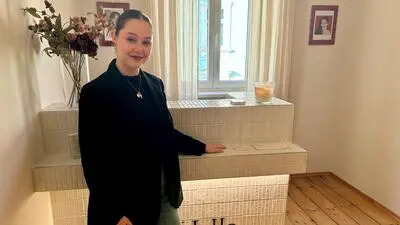 Katharina Pölzl in ihren Räumlichkeiten in Leoben