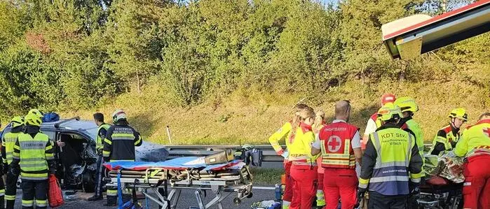 Schwerer Unfall am Freitag auf der A11 Karawankenautobahn
