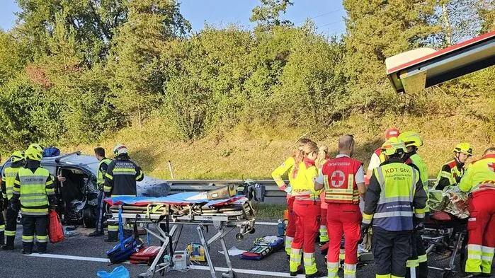 Schwerer Unfall am Freitag auf der A11 Karawankenautobahn