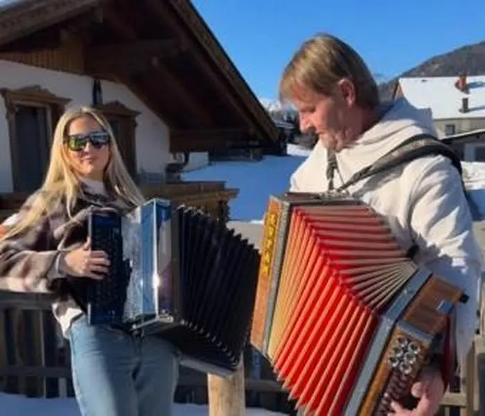Im Hause Naschenweng wird zu Weihnachten natürlich auch musiziert