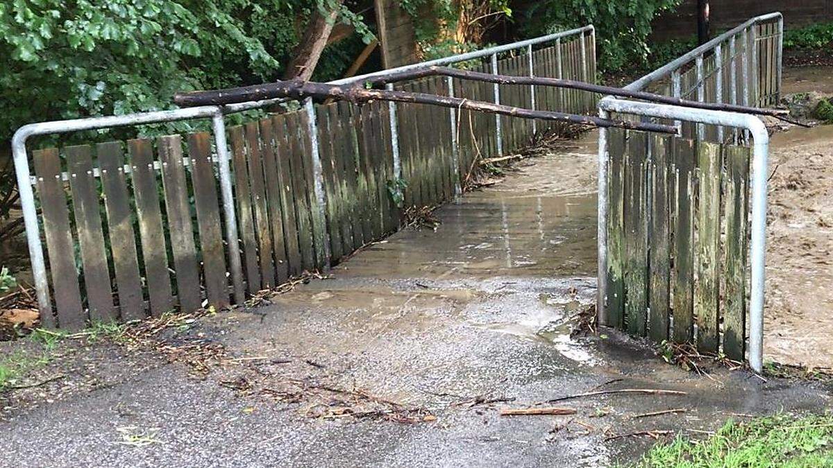 Das Unwetter in Deutschfeistritz war verheerend