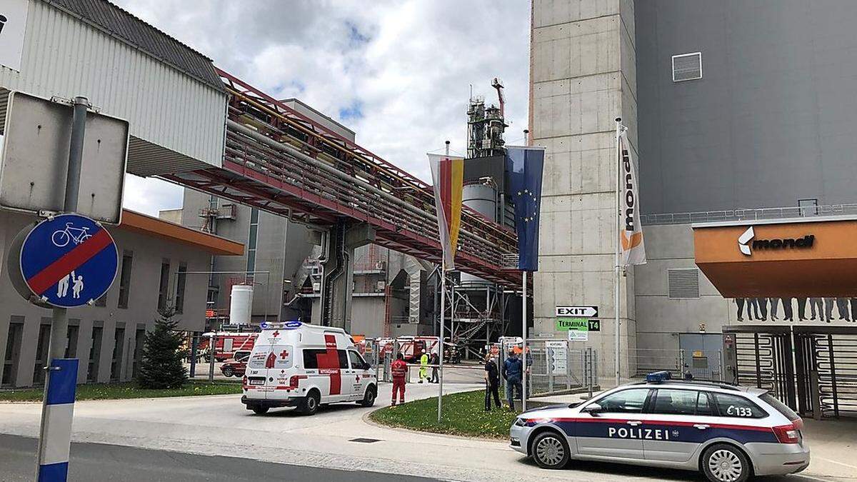 Die Ermittlungen zur Brandursache bei der Firma Mondi laufen noch 