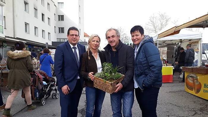 Pober, Spazier, Schludermann, Andrea Rupacher (v.l.)