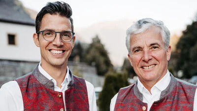 Andreas und Dietmar Scheiber sind nicht nur Sohn und Vater, sondern auch das Duo „Deferegger Adler“
