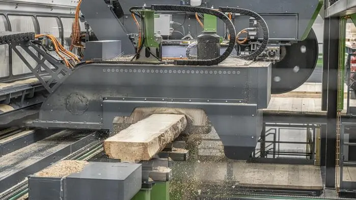 Der Holzmarkt ist angespannt | Sägewerk-Innovationen wie die Saxbox (im Bild) stärken Österreichs Wettbewerbsfähigkeit