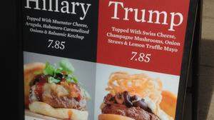 Burger-Orakel: In der kulinarischen Umfrage liegt Clinton vorne 