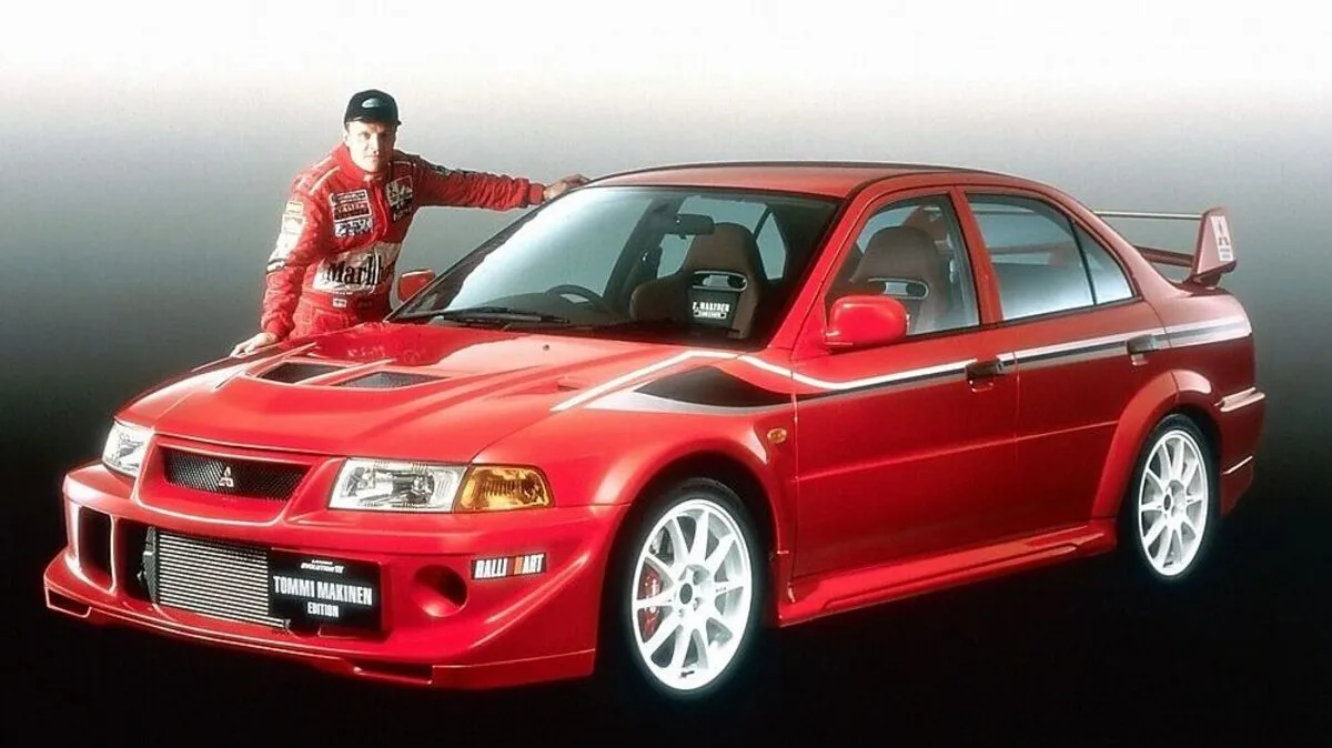 Der Mitsubishi Evo VI in der Tommi-Mäkinen-Edition inklusive Namensgeber