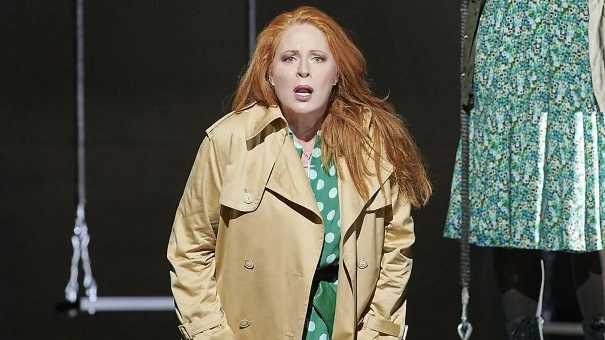 Martina Serafin als Isolde bei den Proben