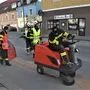Ein defekter Traktor zog eine 500 Meter lange Ölspur durch die Voitsberger Innenstadt
