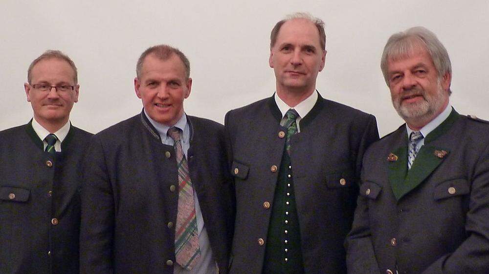 Florian Waldner, Johann Gruber, Thomas Schuchnigg und Wilhelm Schnedl