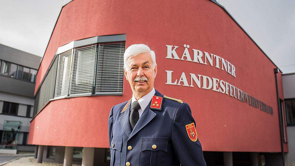 „Ich bleibe Feuerwehrmann, solange man mich braucht“, sagt Hermann Maier 