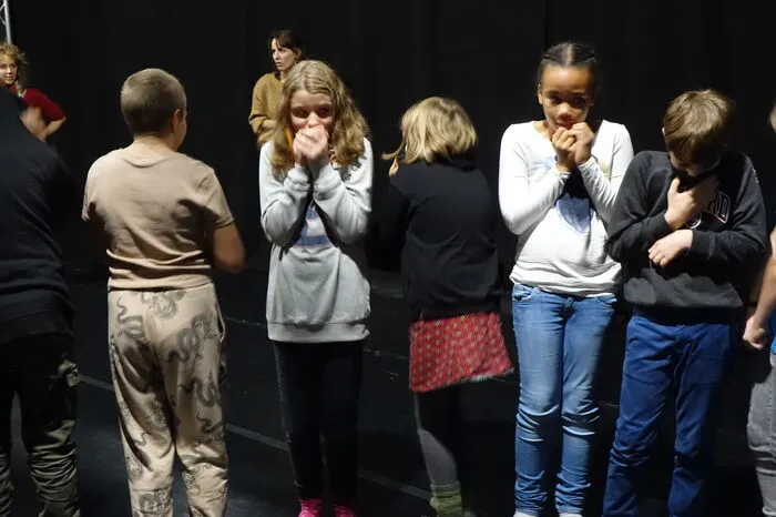 Die Kinder und Jugendliche verkörperten unterschiedliche Emotionen - hier beispielsweise Angst.