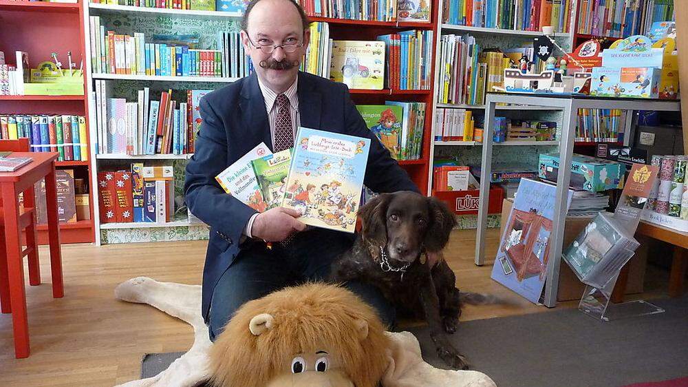 Buchhändler Erwin Draxler will Kinder für das Lesen begeistern