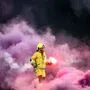 Pyrotechnisches Gegenstände flogen auf das Spielfeld