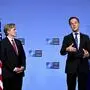 Die Europäer - hier Nato-Chef Mark Rutte - versuchen innerhalb der Nato unabhängiger von den USA zu werden und militärisch aufzurüsten. (Photo by JOHN THYS / AFP)
