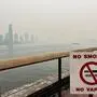 New York ist derzeit noch in Rauch eingehüllt