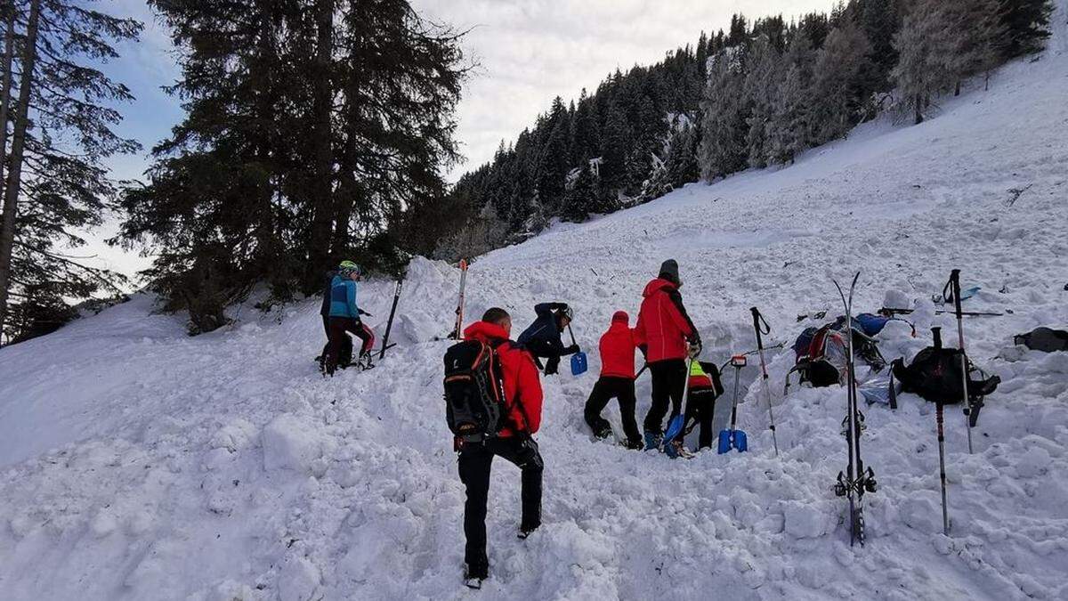 Mehrere Ortsstellen der Bergrettung waren im Einsatz 