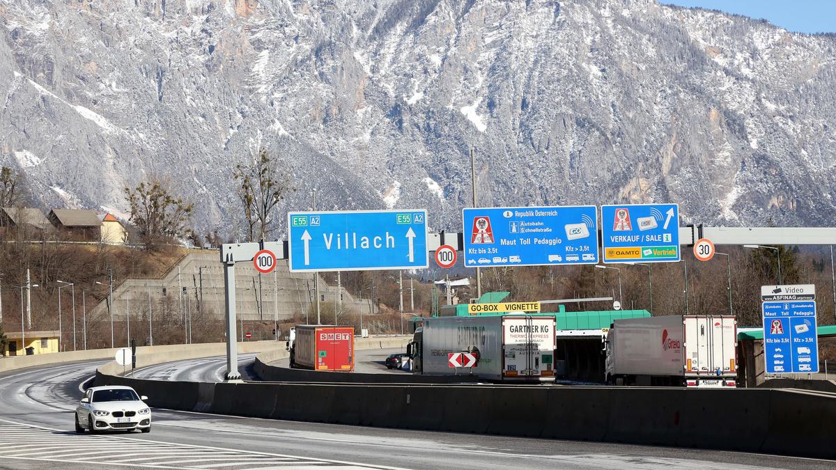 Am Grenzübergang Thörl-Maglern war für den Lkw Endstation (Archivfoto)