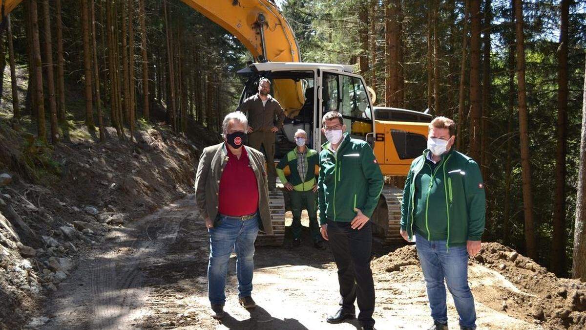 Besichtigung des Bauprojektes „Zeltschachberg“ in Friesach	