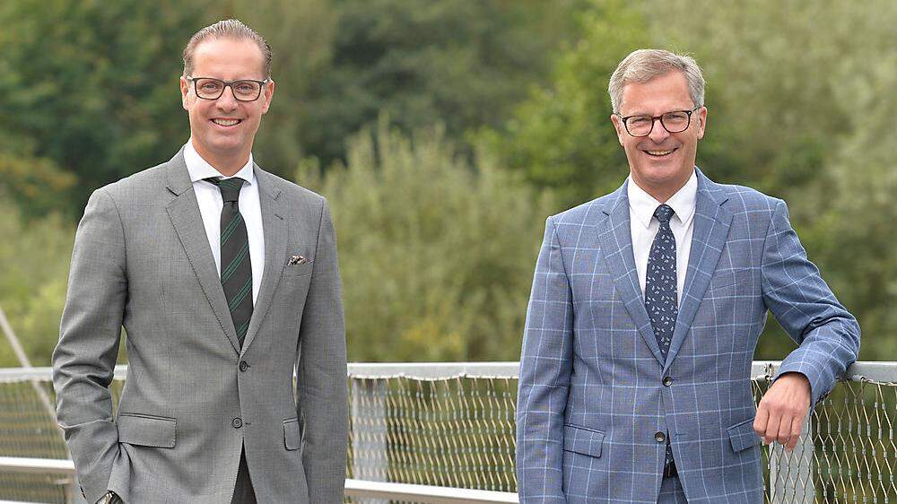 Vizepräsident Werner Stein und Präsident Erfried Bäck wollen Kärntnern mit den Immobilienwochen Hilfe leisten, Vermögen zu schützen
