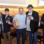 Sie präsentierten in der Shilling-Brauerei die neue CD: Ralf und Walter Metzler, Uli Bacher, Gerald Gaugeler und Hubert Lagger