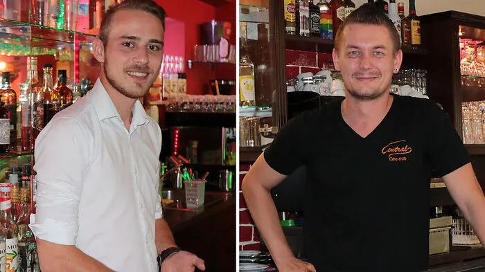 Marco Kanka hat viel Arbeit im „Urlaub“, Norbert Feiler ist der neue Besitzer des Cafe Central