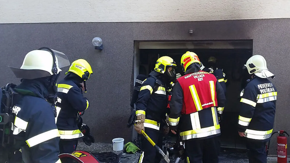 Die Hauptfeuerwache Villach und die FF Pogöriach waren im Einsatz