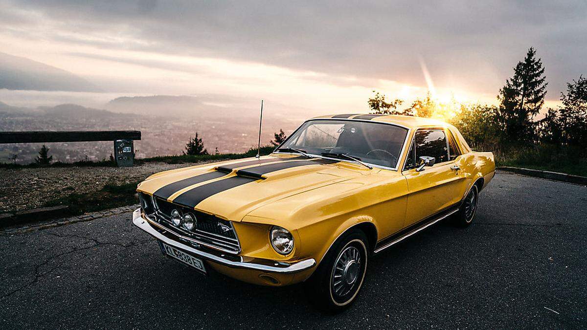 Jerry's Mustang Verleih vermietet einen 68er Mustang sowie ein Mustang Cabrio, Baujahr 2006