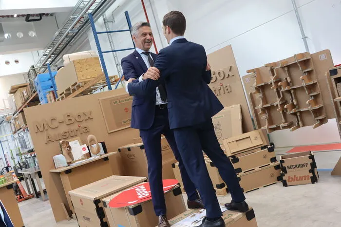 Für Hubert Marte und Robert Posch ging es hoch auf die MC-Box.