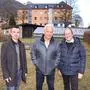 Andreas Kleinfercher, Kurt Felicetti und Herbert Mandler auf dem Areal, das für das Alpen Adria Zentrum vorgesehen ist.