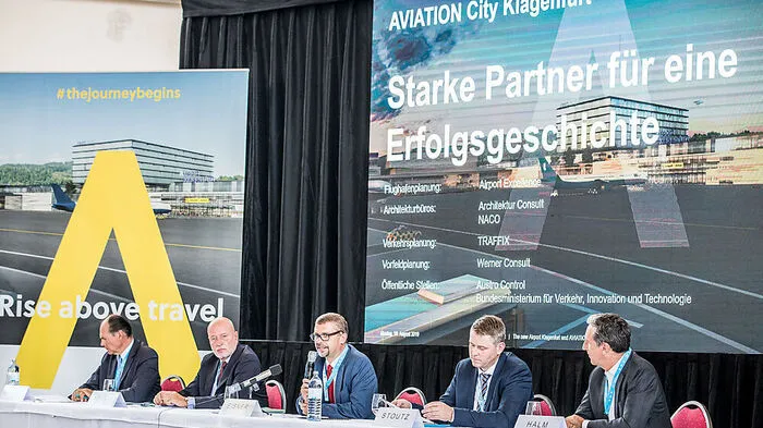 Präsentation des Milliardenplans für die Aviation City Klagenfurt 