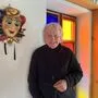 Fritz Krenn in seinem selbst erbauten Haus in Goldes (Gemeinde Großklein)