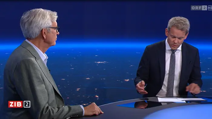 Walter Boltz, früherer Leiter der E-Control im ZiB2-Gespräch mit Martin Thür