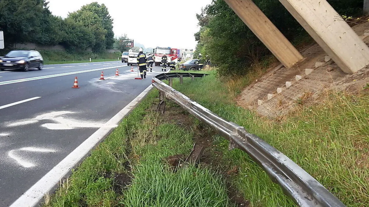 Schnellstraße war nach Unfall teilweise gesperrt