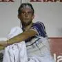 Austria's Dominic Thiem gets dry during a quarter-final match against Italy's Gianluca Mager during the ATP World Tour Rio Open 2020 tournament, Jockey Club in Rio de Janeiro, Brazil in the early hours of February 22, 2020. - The match has been suspended in Rio de Janeiro due to rain. The two remaining quarterfinals are slated to resume Saturday at 2pm local time, if weather permits. (Photo by MAURO PIMENTEL / AFP)