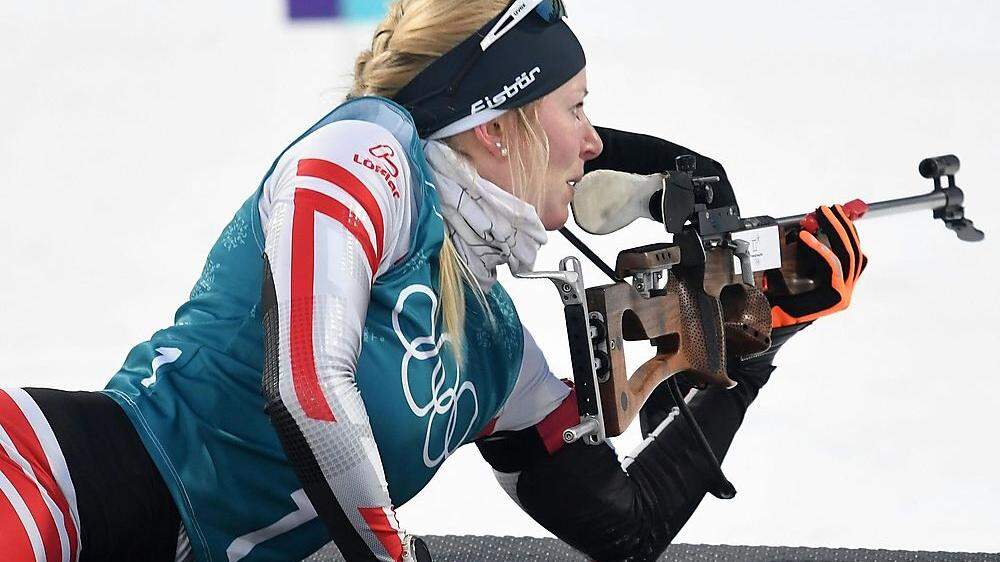 Theresa Hauser muss sich gedulden: Das Biathlon-Einzel über 15 km wurde verschoben